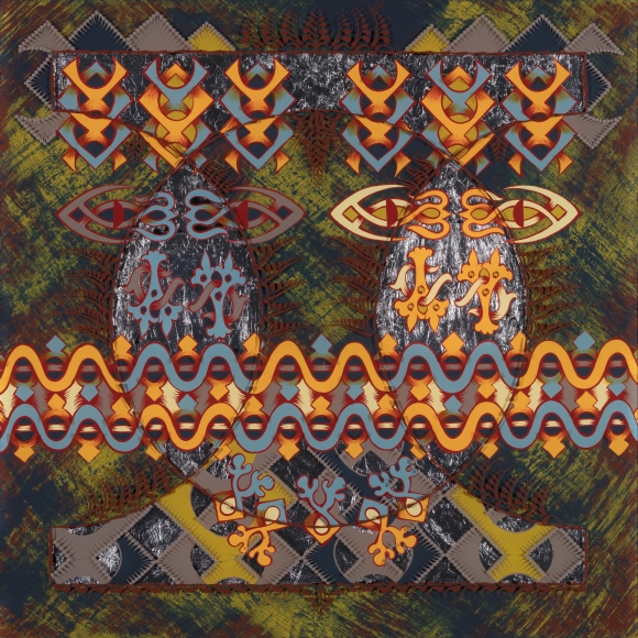 Tara Austin "Boreal VI", acrylic on plexiglass, 24" x 24", 2020